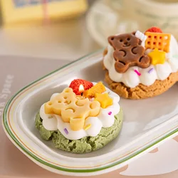 Emulational Cookies Candle Silicone Mold Fondant Baking Mould Candy Cake Biscuit Making Tools Kitchen Supplies Candle Moulds