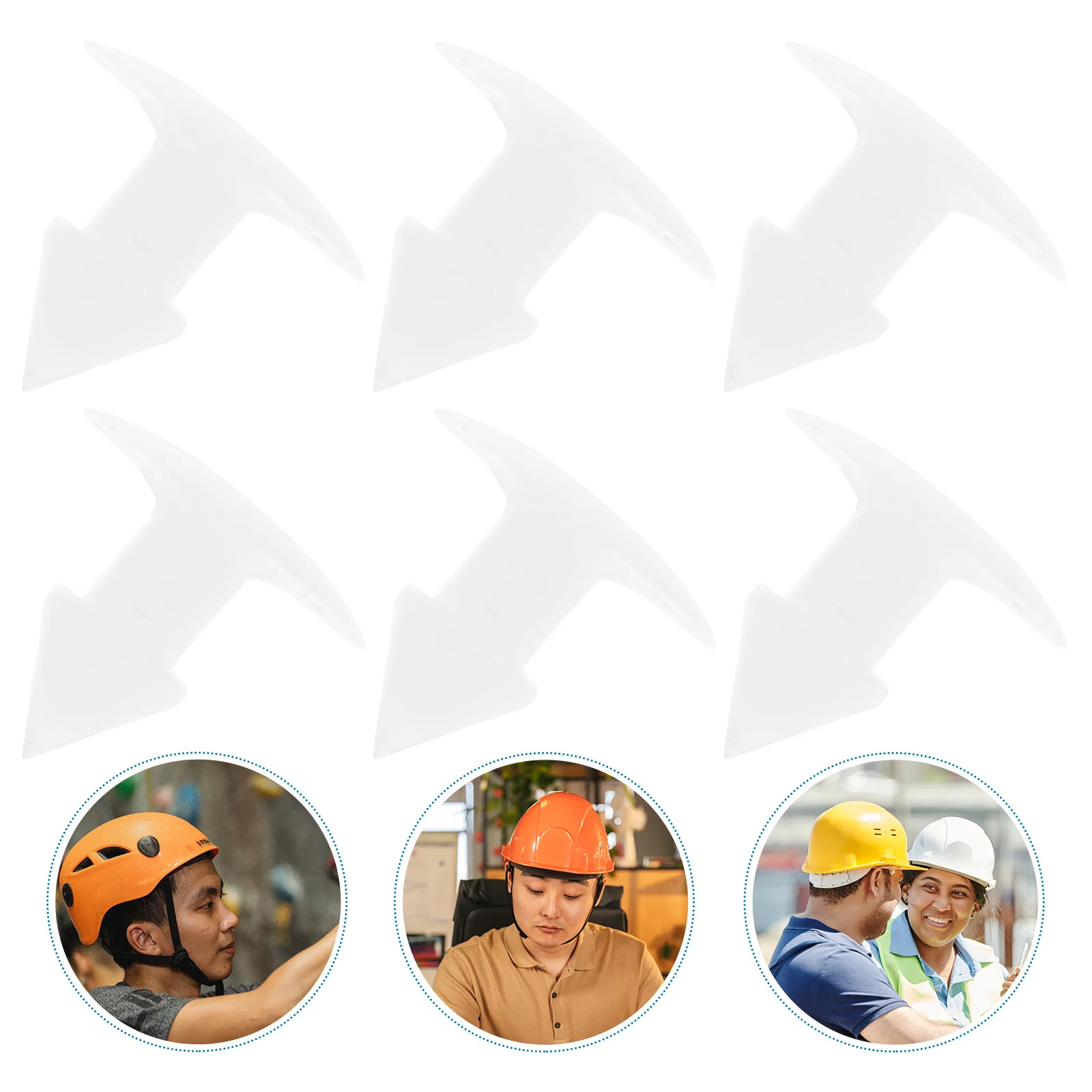 

50Pcs Hard Hat Rivet Spots ABS Durable Long Lasting Construction Hat Attachments Rivets for Fabric Rivets for