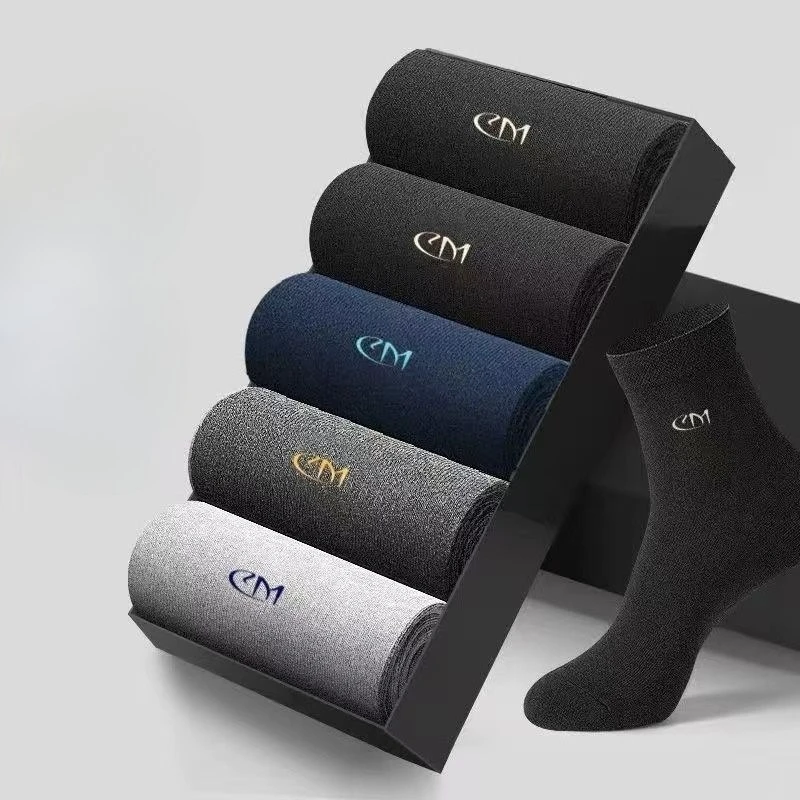 

Осень-зима, новые мужские подарочные носки в подарочной упаковке, износостойкие деловые мужские носки из чистого хлопка, антибактериальные и озорные носки
