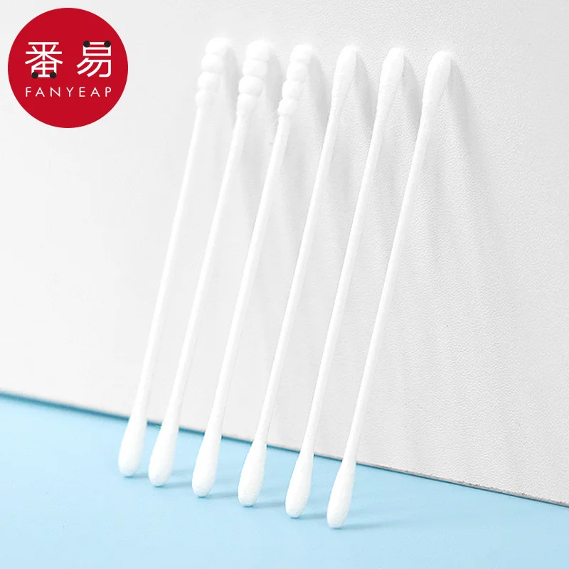 

Ватный тампон/детский A1P49 Ватный тампон с ушками Двойной детский ватный тампон с 49-головой Бытовой средство для снятия макияжа для чистки ушей