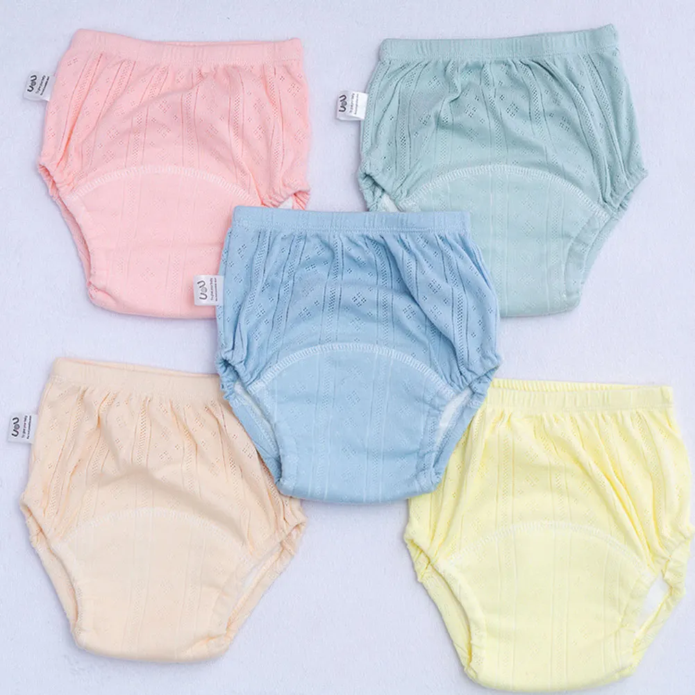 

3 шт., тренировочные штаны ярких цветов для новорожденных, летние детские шорты, моющиеся тканевые подгузники для мальчиков и девочек, многоразовые подгузники, трусики для младенцев