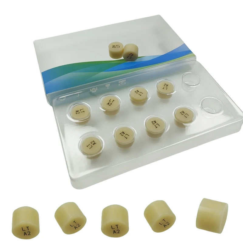 10 قطعة/صندوق NDI الصحافة سبائك الأسنان كوب سيراميك الصحافة ليثيوم ديسيليكات سبائك مختبر الأسنان CAD/CAM المواد