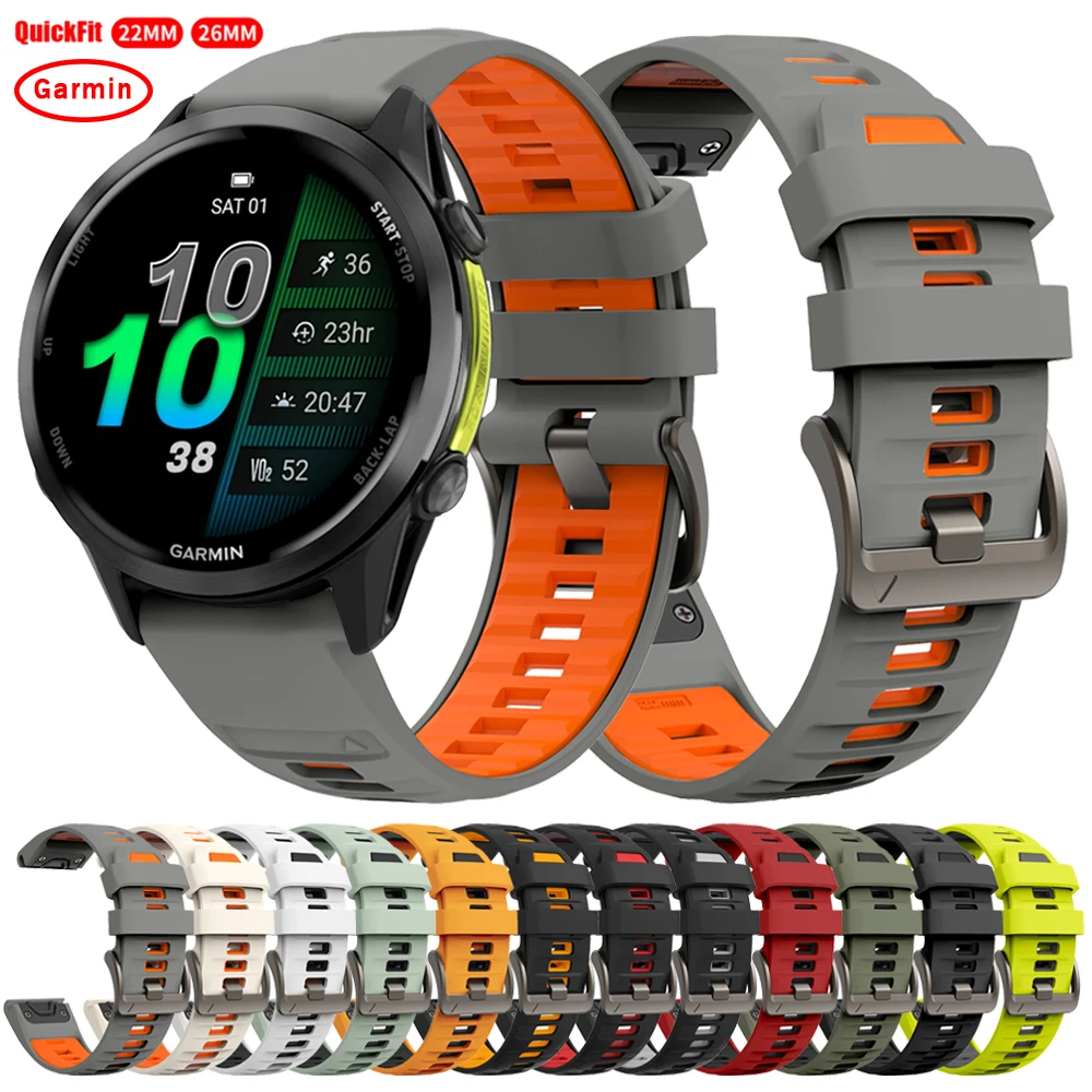 QuickFit 1:1 Fenix8 حزام الساعات ل Garmin Fenix 8x51 مللي متر 47 مللي متر E 7 7X 6 6X 5 5X/Enduro 3/Epix Gen2 22 مللي متر 26 مللي متر سيليكون استبدال الفرقة