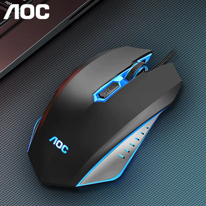 AOC Mechanical Keyboard GK410 With 130B Mouse Blue Black Brown Switch Gaming Full Key The Ultimate Game Experience Plastic Panel