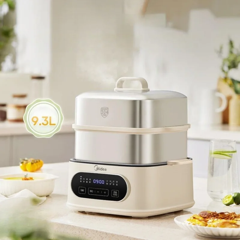 Multicooker Hotpot Kitchen Electric Steamer Pot Cooking Pot Midea Electric Steamer for Cooking 9.3L Stainless Steel 3 Layers