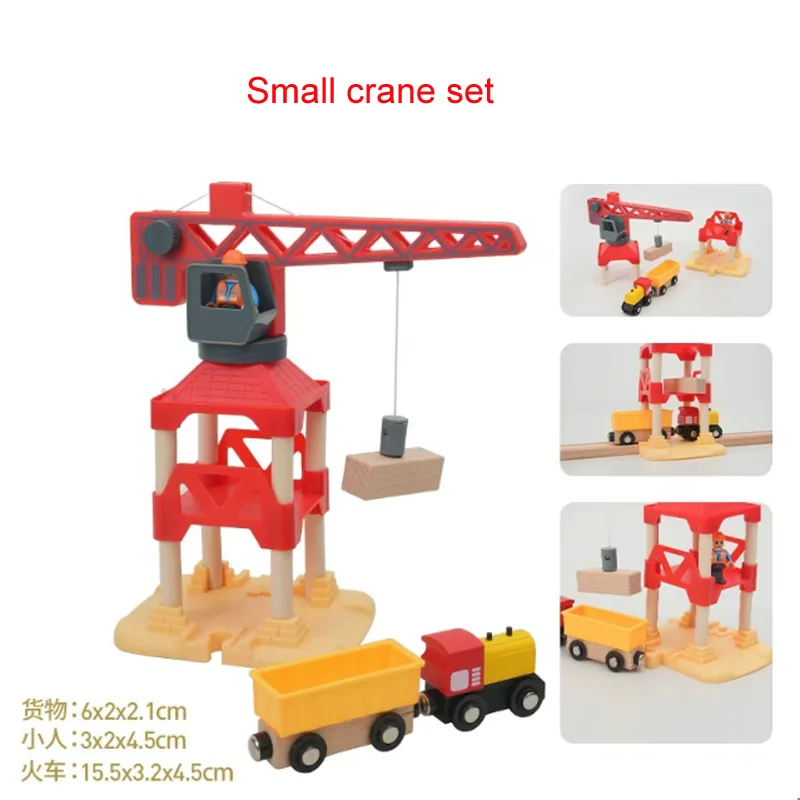 Akcesoria do drewnianych torów Seria Stop-and-park Puzzle z motywem torów kompatybilne z drewnianymi torami Thomas