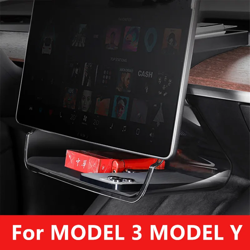 

For MODEL 3 MODEL Y Storage box under the central control screen Magnetic ETC bracket Tray storage High quality auto parts