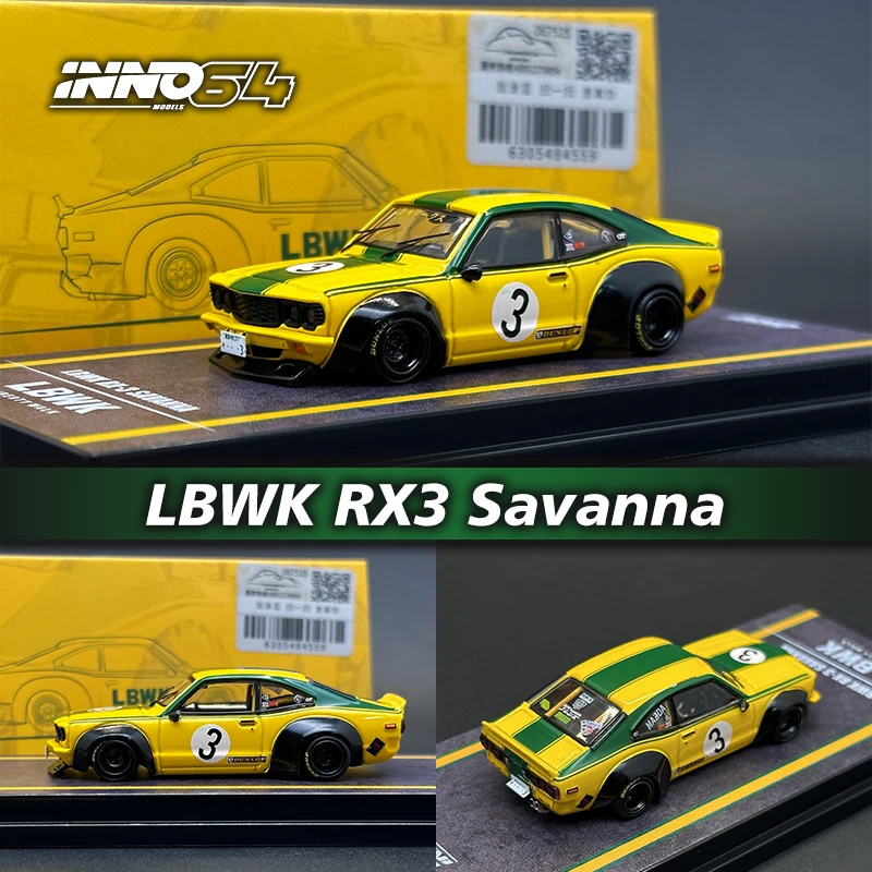 

INNO в наличии 1:64 LBWK RX3 Savanna Коллекционная модель автомобиля, коллекционная Миниатюрная игрушка