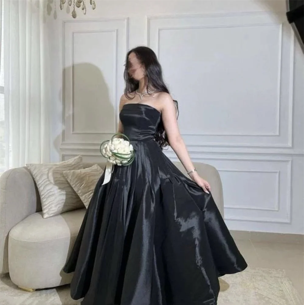 Annie sexy träger lose Abendkleider luxuriöse Satin Ballkleider Roben de Soirée Korsett süße Prinzessin Hochzeits kleid