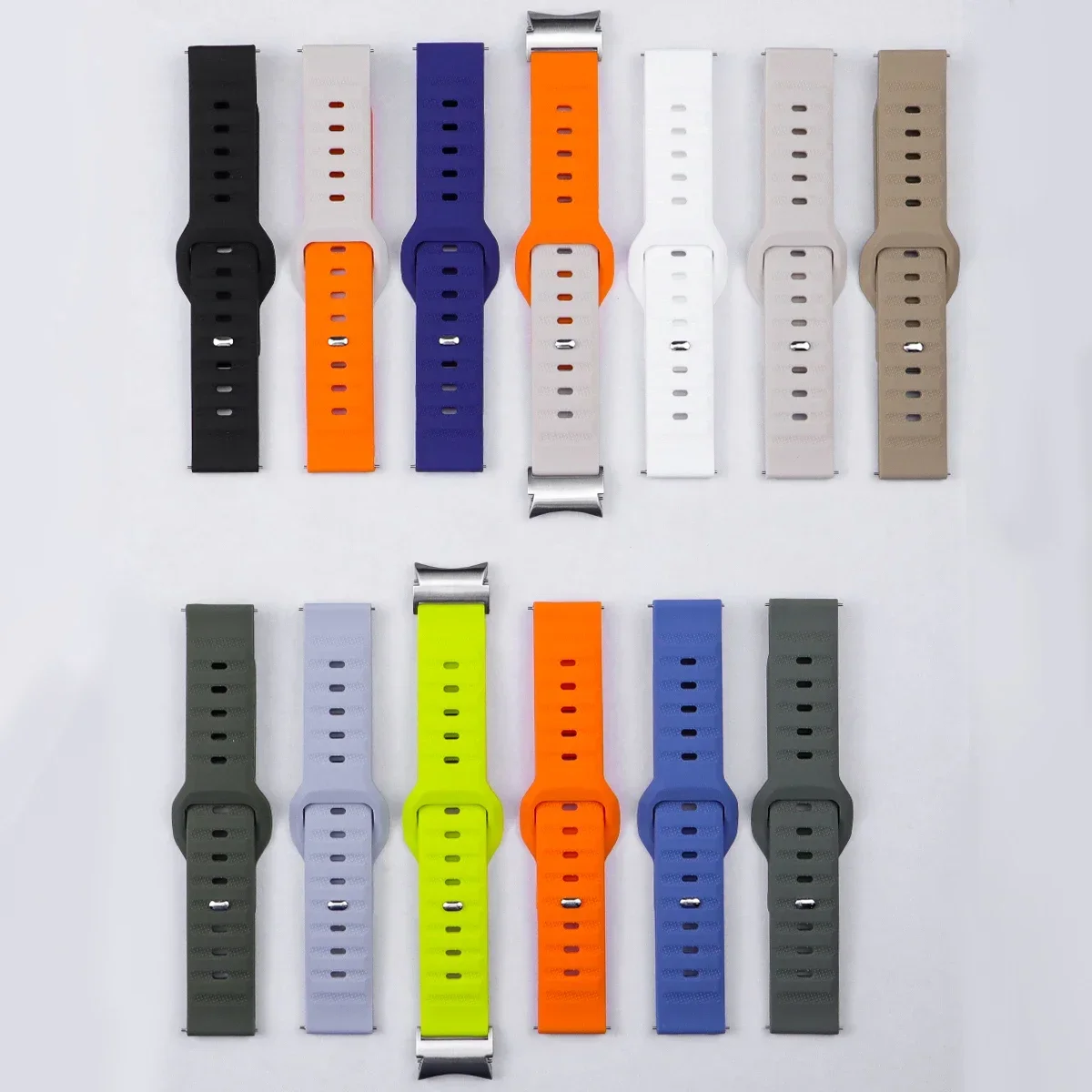 Silicone Strap for Samsung Galaxy Watch 6/5/4 40mm 44mm Watchband 20mm Sport Bracelet Correa for Galaxy 6 classic 47mm 43mm 5pro
