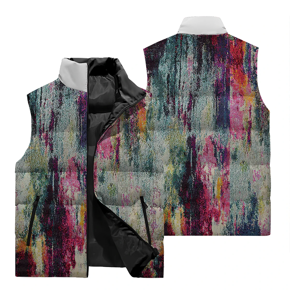 Cool Man Jacket Multi-color Cool vest for men Fashion Design Men's Clothing 3D printed men's vest for men