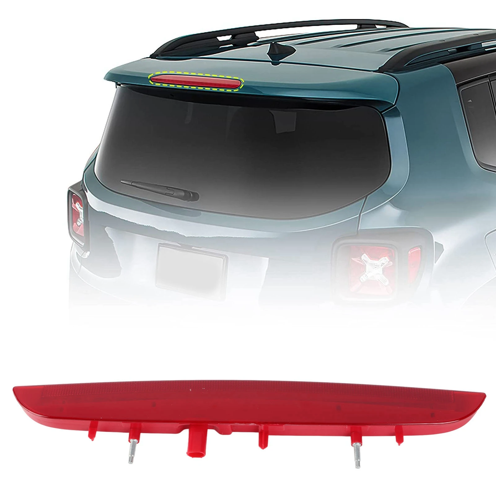 68247167AA High Mount Stop Lamp Third Brake Light 68247167AA  Bright Light High Mount Stop Lamp Replacement For RENEGADE