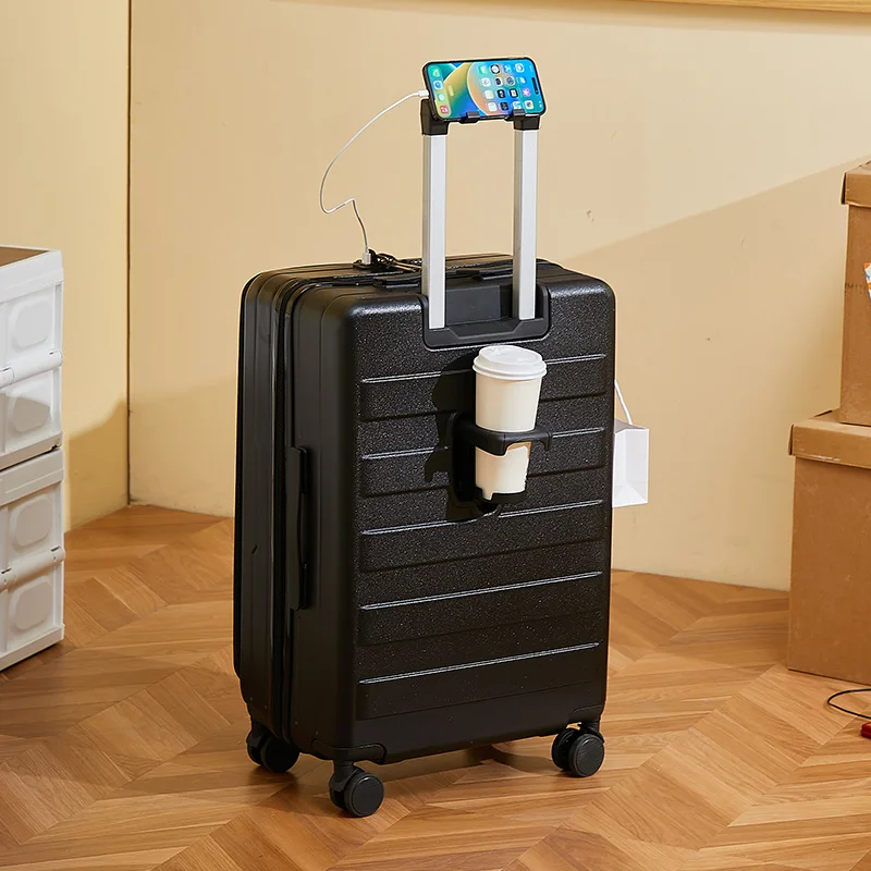 Maleta de equipaje de Material ABS elegante de gran capacidad con ruedas bolsa de viaje maleta de viaje de 20 pulgadas y 24 pulgadas portaequipajes