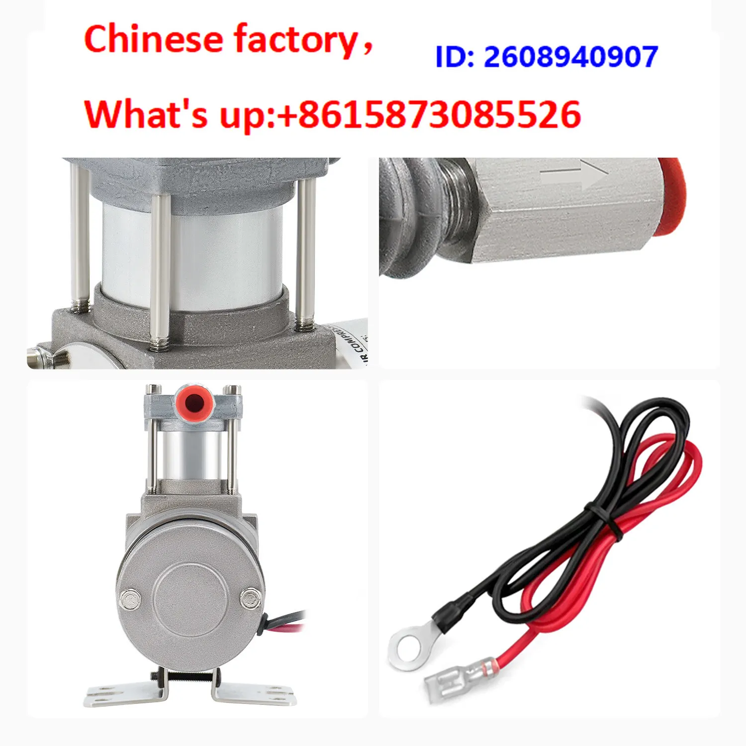 24V Mini Air Pressure Robot Swing Arm Motorcycle Airbag Modified Sanitation Vehicle Hydraulic Lifting Oil Free Protection 98C