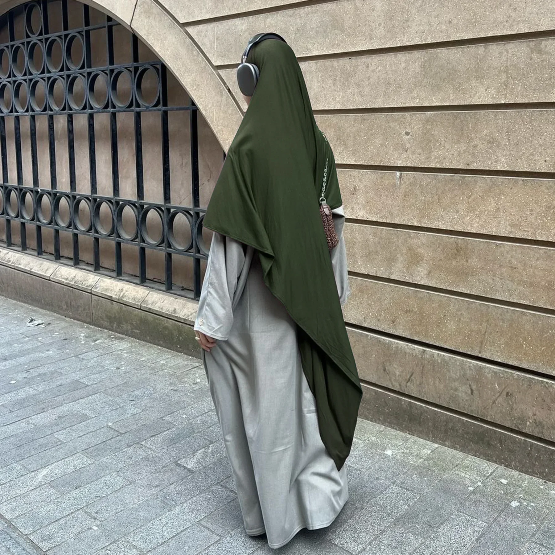 

Высококачественный мусульманский химар: скромная молитвенная одежда, длинный хиджаб, исламская одежда для Ид и Рамадана, турецкий большой платок, никаб, дубайский тюрбан