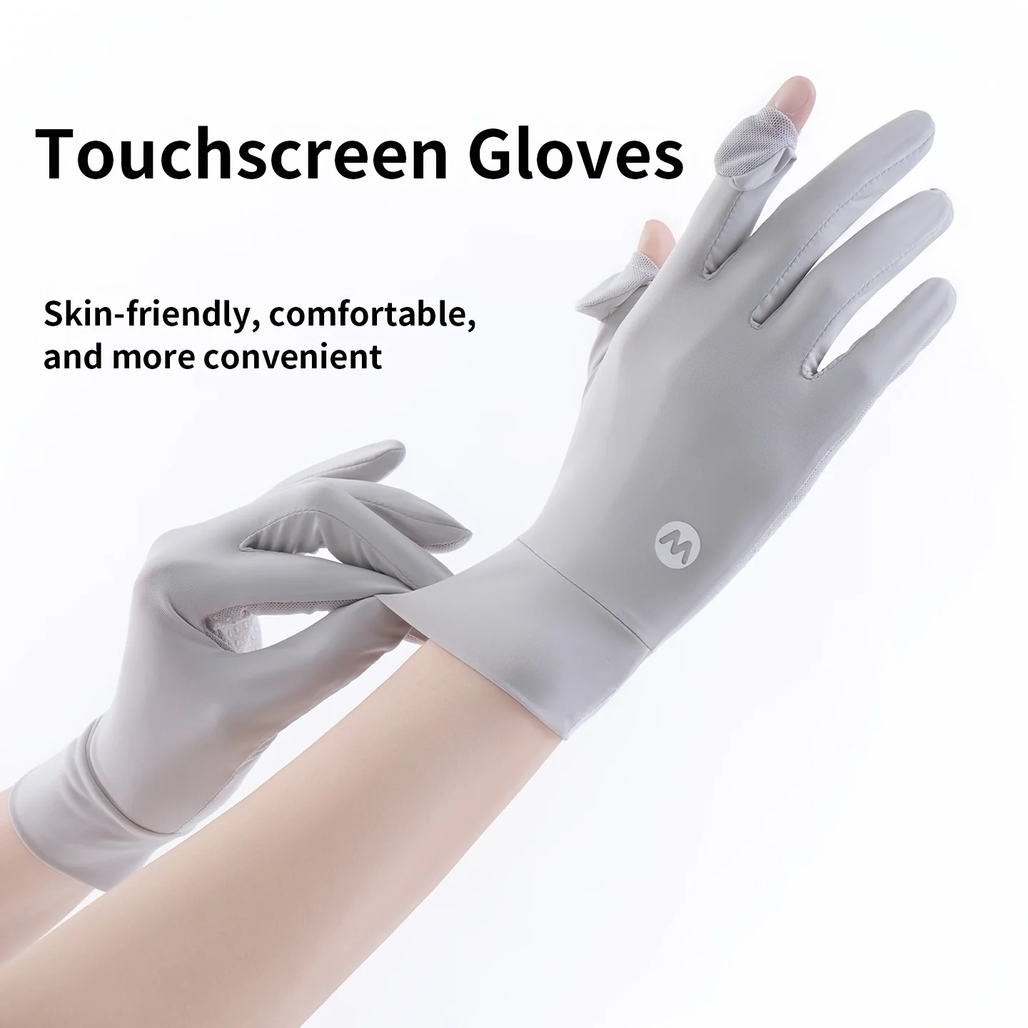 Image of Sommerhandschuhe für Damen mit atmungsaktivem Netzgewebe und rutschfestem Touchscreen, Sonnenschutzhandschuhe zum Wandern und Radfahren im Freien