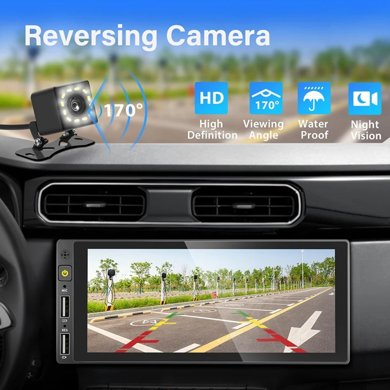 

Single Din Touchscreen Car Stereo Wireless CarPlay AndroidJAS