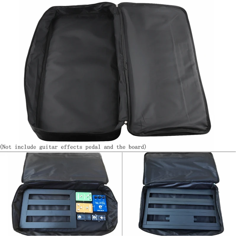 Tablero de Pedal de efectos de guitarra portátil Universal, bolsa Gig, estuche suave, estilo grande, bricolaje, tablero de guitarra, 58x33x10cm