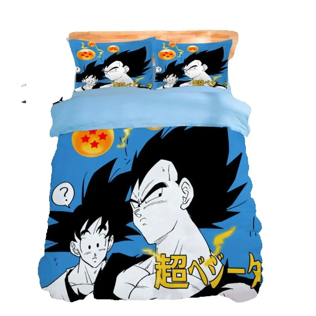 Customisable Hot Japan Son Goku Quilt Cover Anime Ball Z Bedding Set Pillowcase King Single Double Children Adult Anime Gift