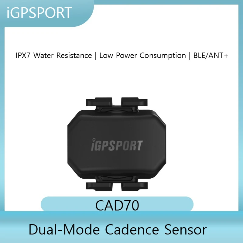 

iGPSPORT CAD70 Cadence Sensor Bike Computer Accessory BLE 5.0/ANT+ Dual-Mode Sensor IPX7 Water Resistance