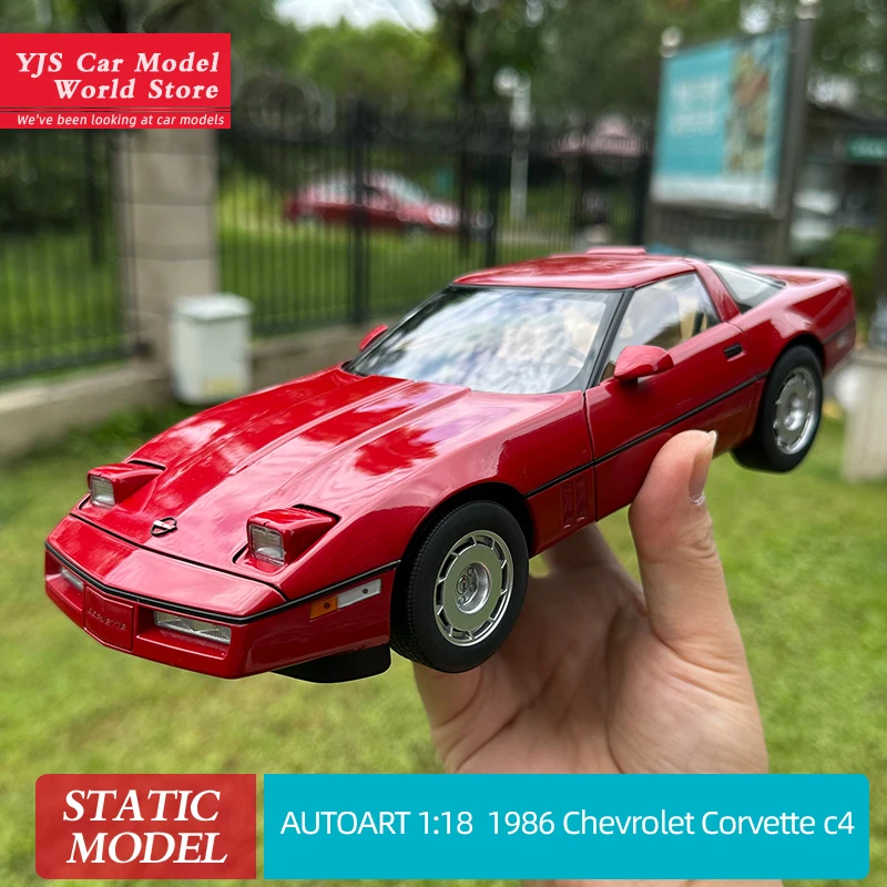 AUTOart 1:18 для Corvette C4 1986, металлическая классическая модель автомобиля Chevrolet из сплава