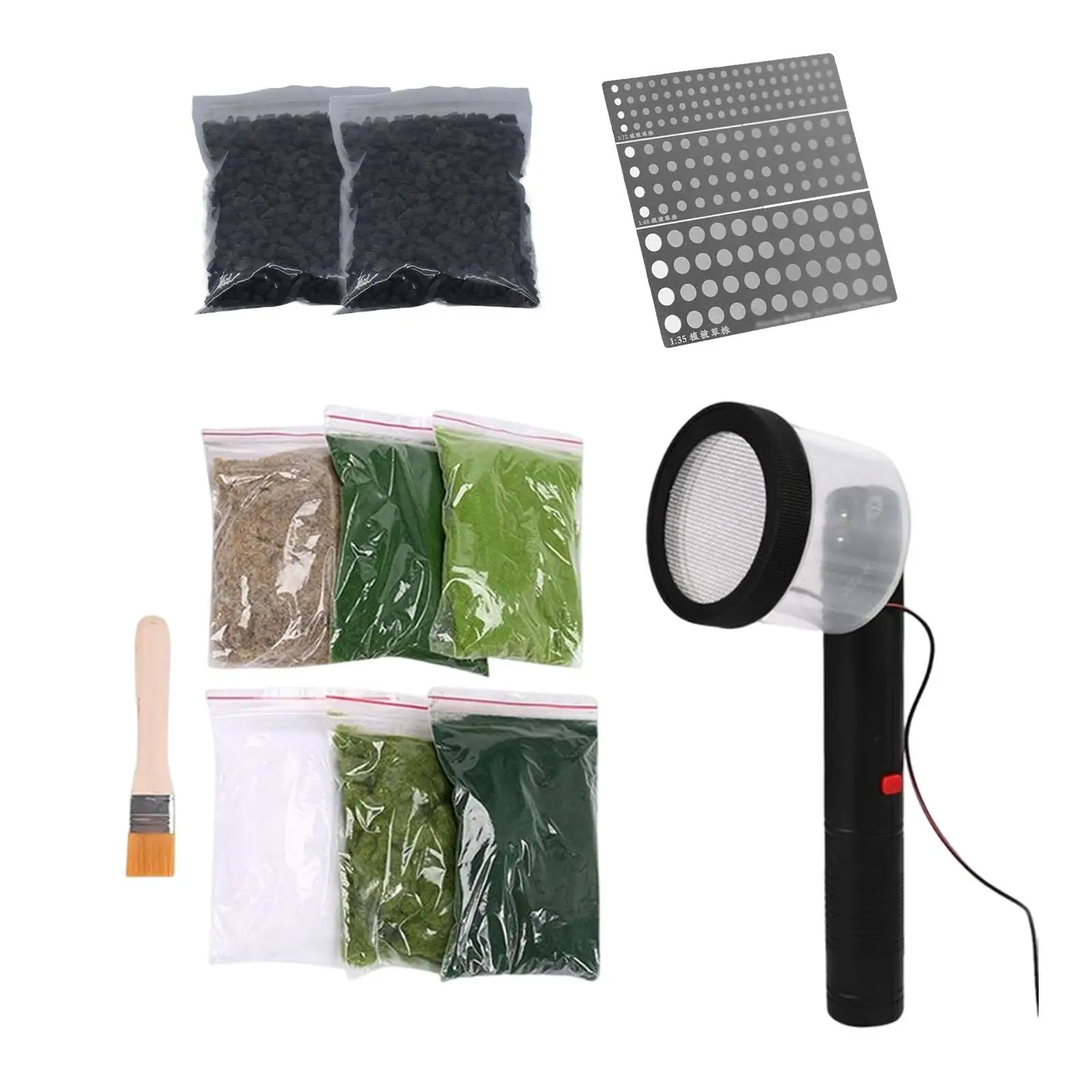 11 Pieces Static Grass Applicators Electrostatic Flocking Machine DIY