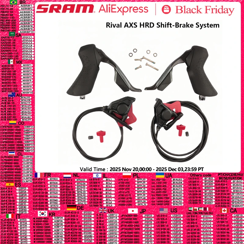 

SRAM RIVAL Etap AXS HRD Shift-Brake System Mountain Bike Shifter/Brake Lever and Caliper