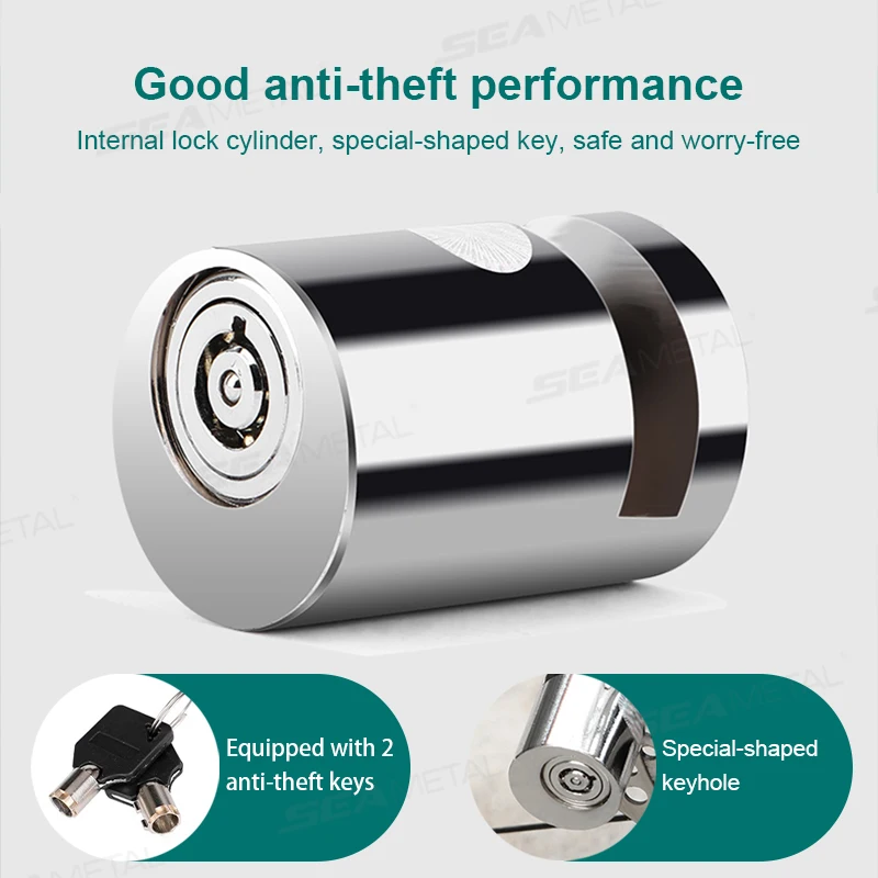 Compact Motorcycle Disc Lock Anti-Rust Waterproof Alloy Keyless Press Brake Disc Lock for Scooter/Bicycle Anti Theft view 4