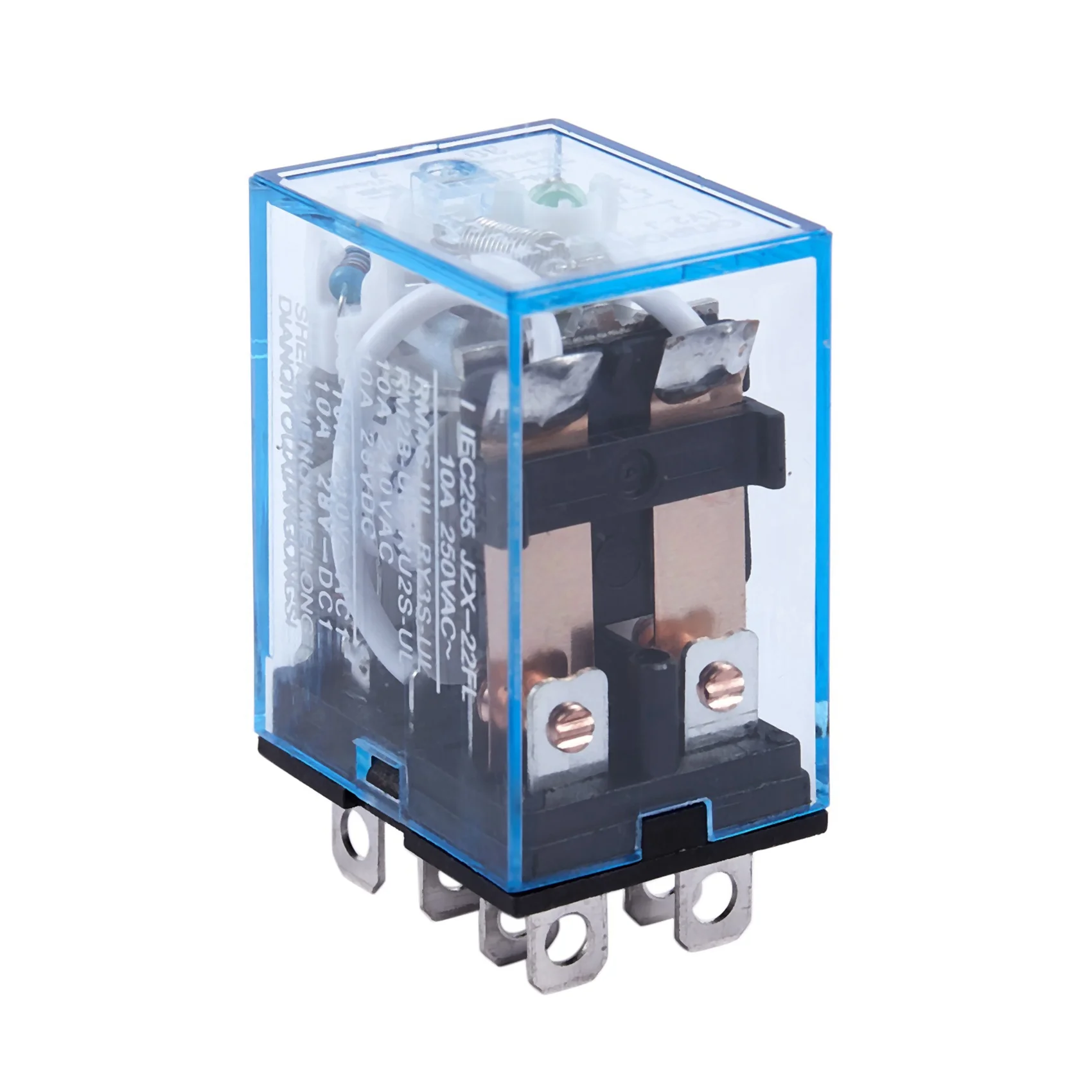 QWE-10X 12V DC Coil Power Relay DPDT LY2NJ HH62P-L JQX-13F 10A With PTF08A Socket Base