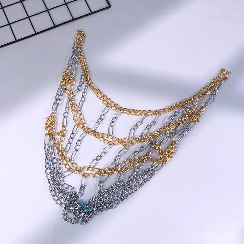 Galvanized Chain Basketball Net Metal Chain Basket Frame Basketball Target Net Sports Rims Rustproof Outdoor Basketball Net