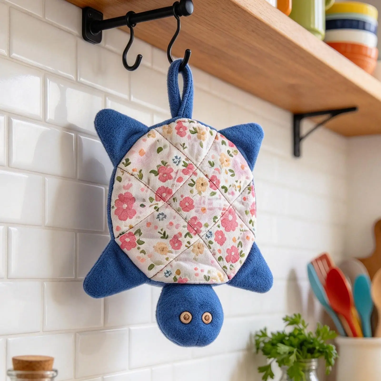 Washable Reusable Hands-Free Turtle Floor Mop Household Scrubber Cleaning Cloth for Bathroom Kitchen Living Room Laundry