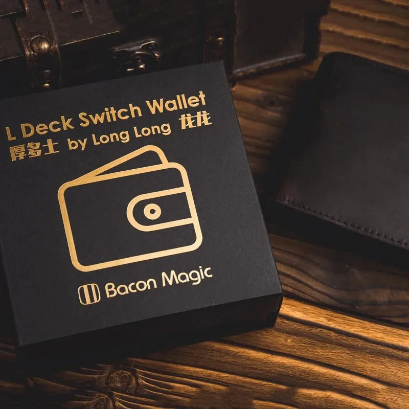 Long Long Magic L Deck Switch Wallet – Purse Close Up Illusions Gimmicks Props L Wallet Poke Switch Load Card Magic Trick Magia