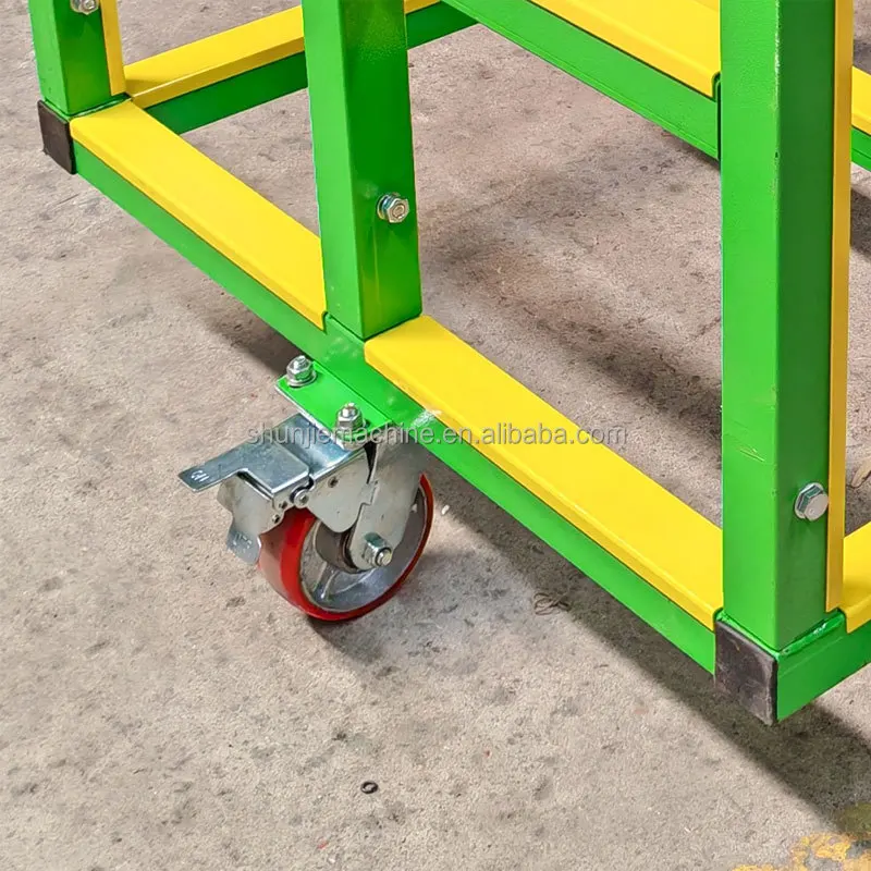 長さ1.5メートルの耐久性のあるU字型アルミ製ヘビーデューティー運搬カート、アルミ製トロリー、工場用回転式トロリー