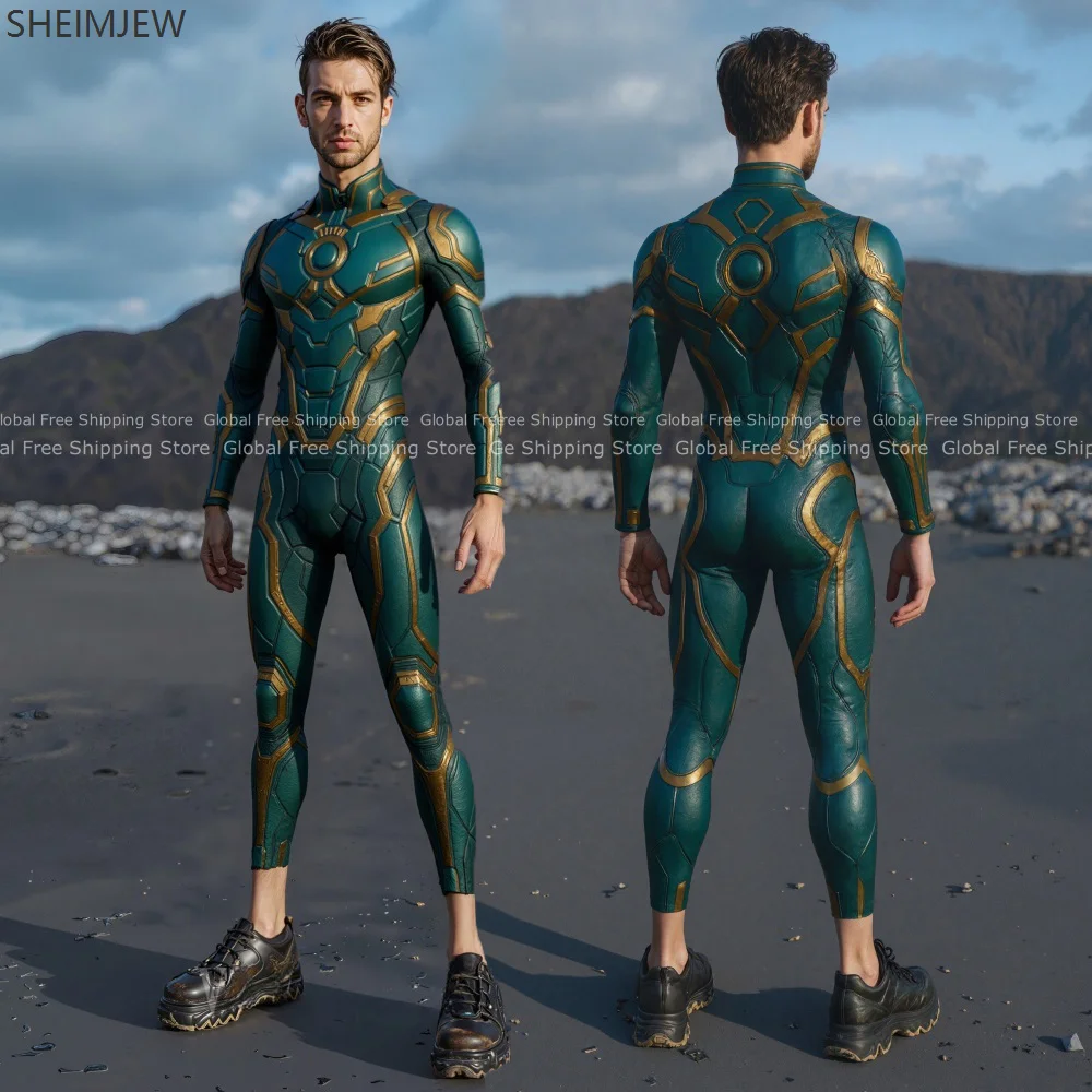 

Sexy Bodysuit Punk Goth Mens Halloween Cosplay Tight Carnival Slim Zentai Suit Fashion Robot Festival Theme Party Jumpsuit 2025