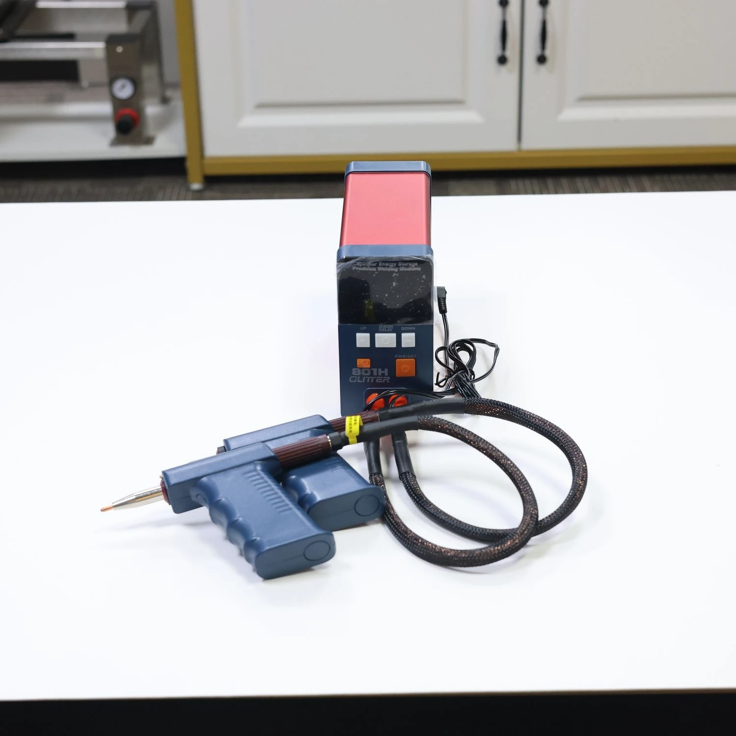 

801H electric welder green portable high power capacitor energy welder 3500A pulse for lithium batter pack welding
