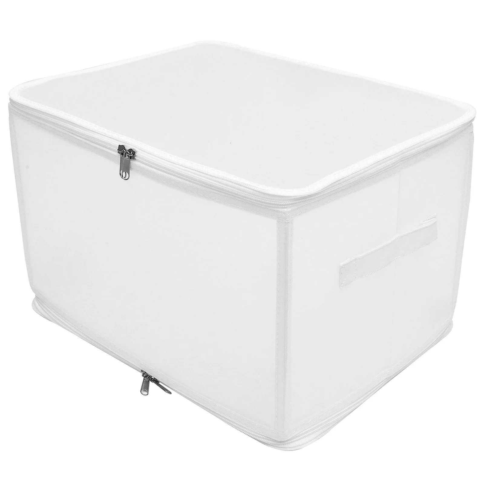 

Large-Capacity Foldable Clothes Storage Basket Household Portable Zipper Garment Organizer Box for Closet Use Clothes Organizer