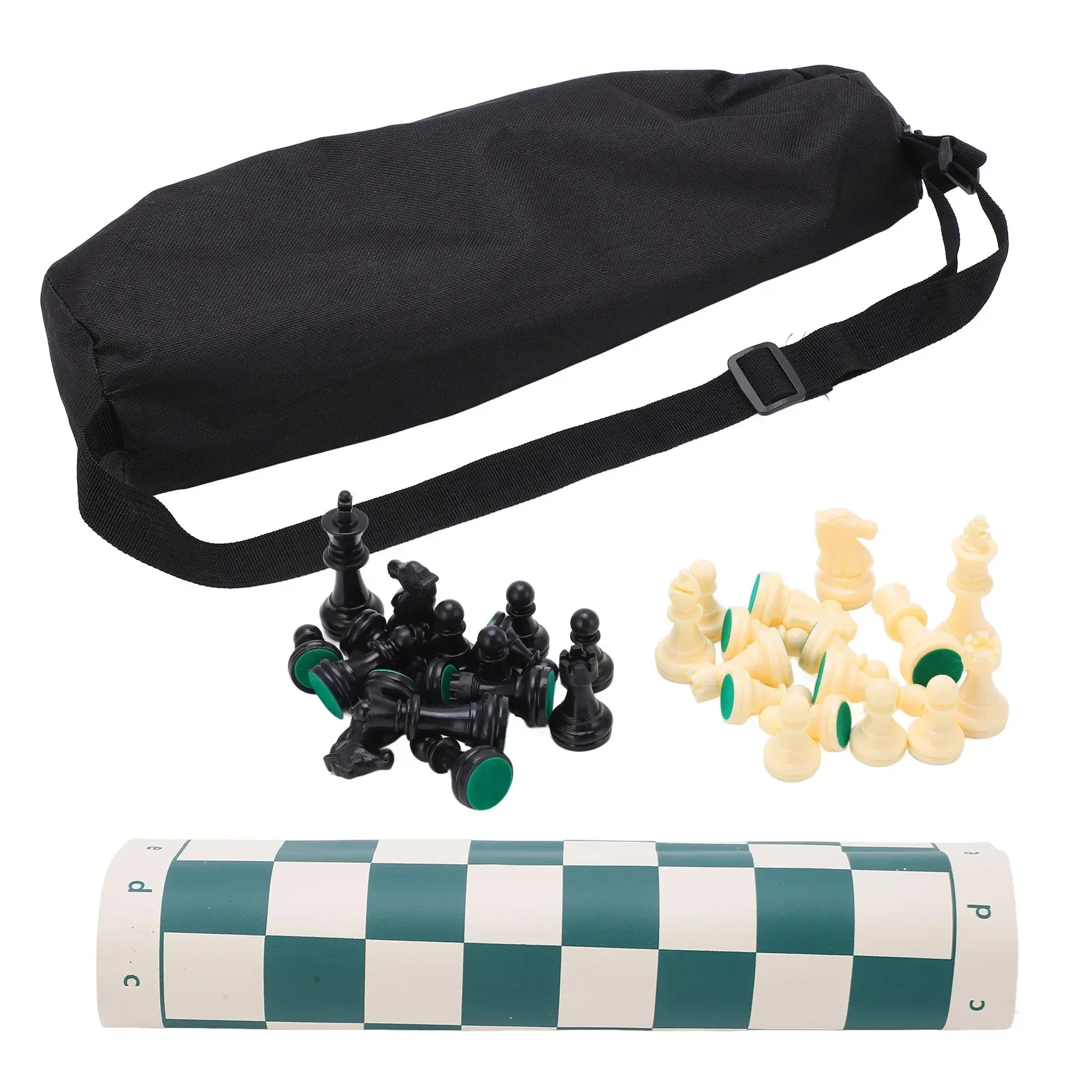 PVC Portable Chess Travel Portable Folding Chess Sets For Indoor/outdoor Play Relaxation with Storage Bag