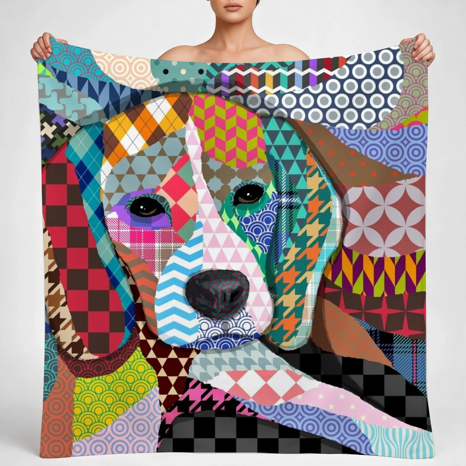 Beagle Dog 161 Throw Blanket couch cozy soft plush fuzzy picnic outdoor blanket
