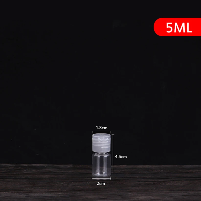 Refillable Transparent Empty Hand Sanitizer Bottle Plastic Portable Bottle Travel Container Refillable Cosmetics Container