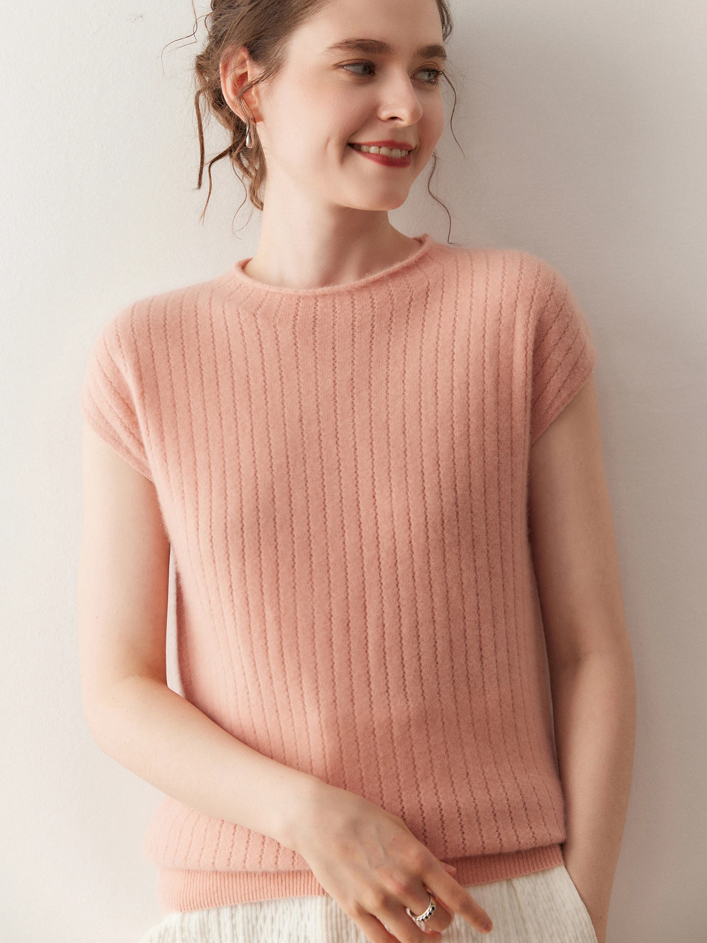 

Autumn Winter Women's round Ne Svel Knitted Camere Sweater Slim Fit Base irt Inner Wear Soft Combed Top