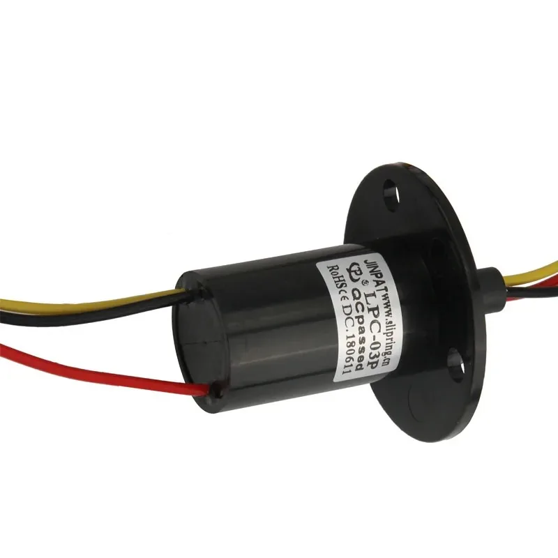 Miniature Slip Ring 3 Circuits 10A Capsule Length 42.53mm,For Mini Type Wind Turbine