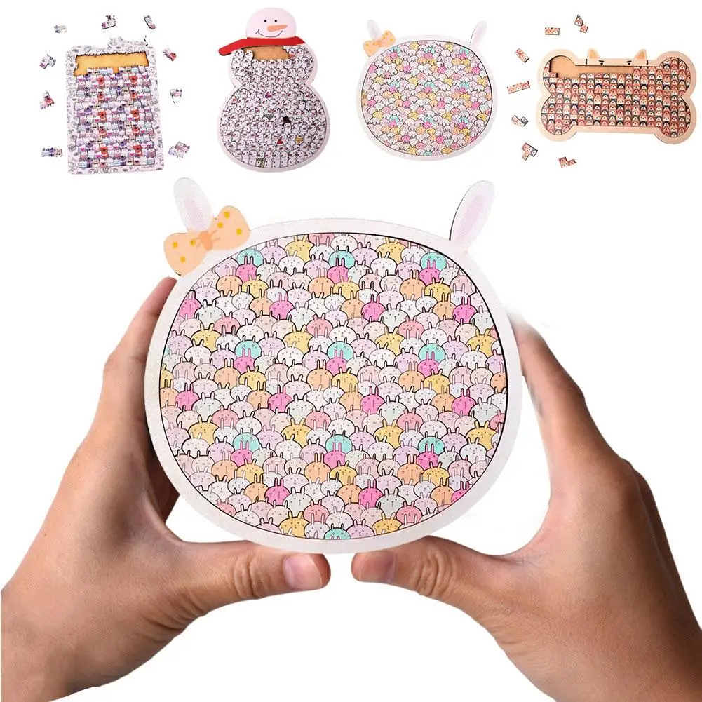 Cartoon Holz Puzzle Lustige Unregelmäßige Puzzle Hohe Schwierigkeit Puzzle Geburtstag Geschenk Für Beste Freundin N2r6