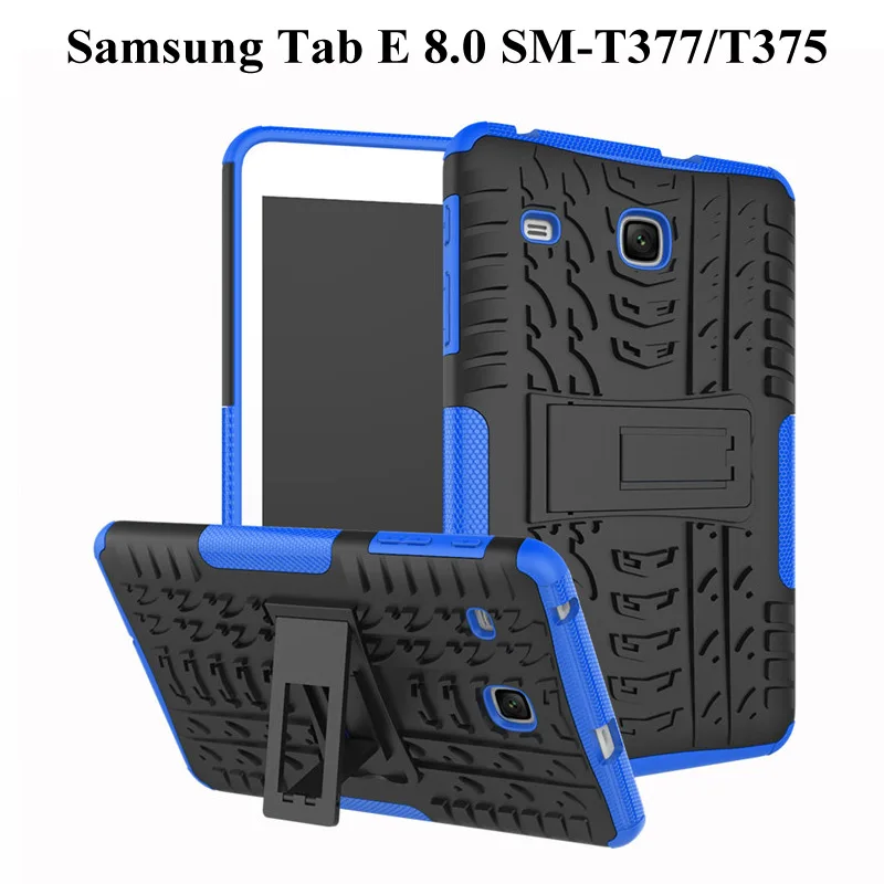 Heavy Duty PC+TPU ShockProof Armor Case For Samsung Galaxy Tab E 8.0 2016 T377 SM-T375 SM-T377V 8.0 inch Tablet Case +Film+Pen