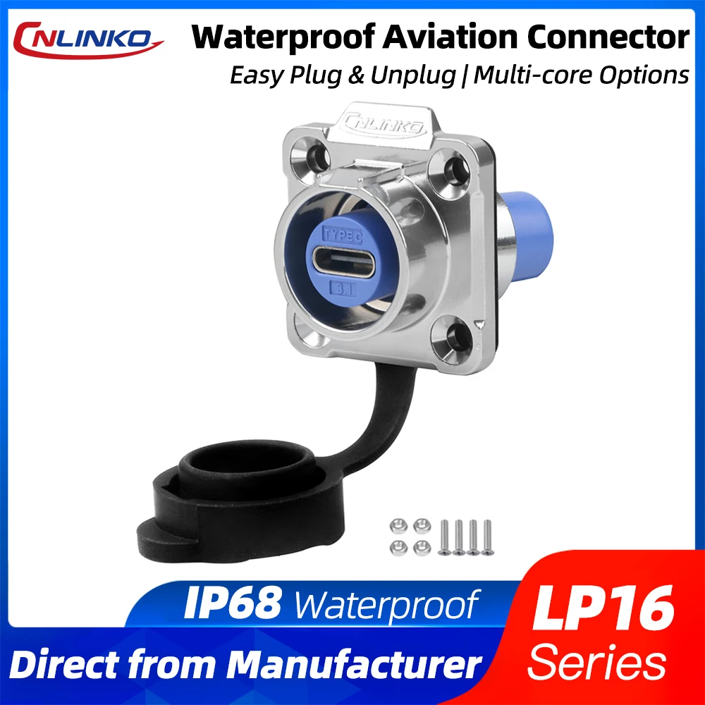 �y�Z�[�����zCNLINKO LP16 �h�� Type-C USB 3.1 �[�d�d���R�l�N�^ 10Gbps �����f�[�^�]�� ���O/�Y��/�C�m�p