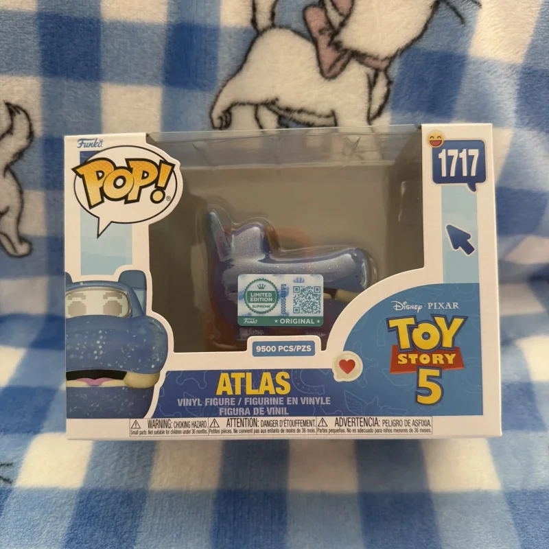 Official Disney Toy Story 5 Atlas#1717 Action Figure Funko Pop Genuine Anime Figures Model Toys Limited Edition Collectible Gift