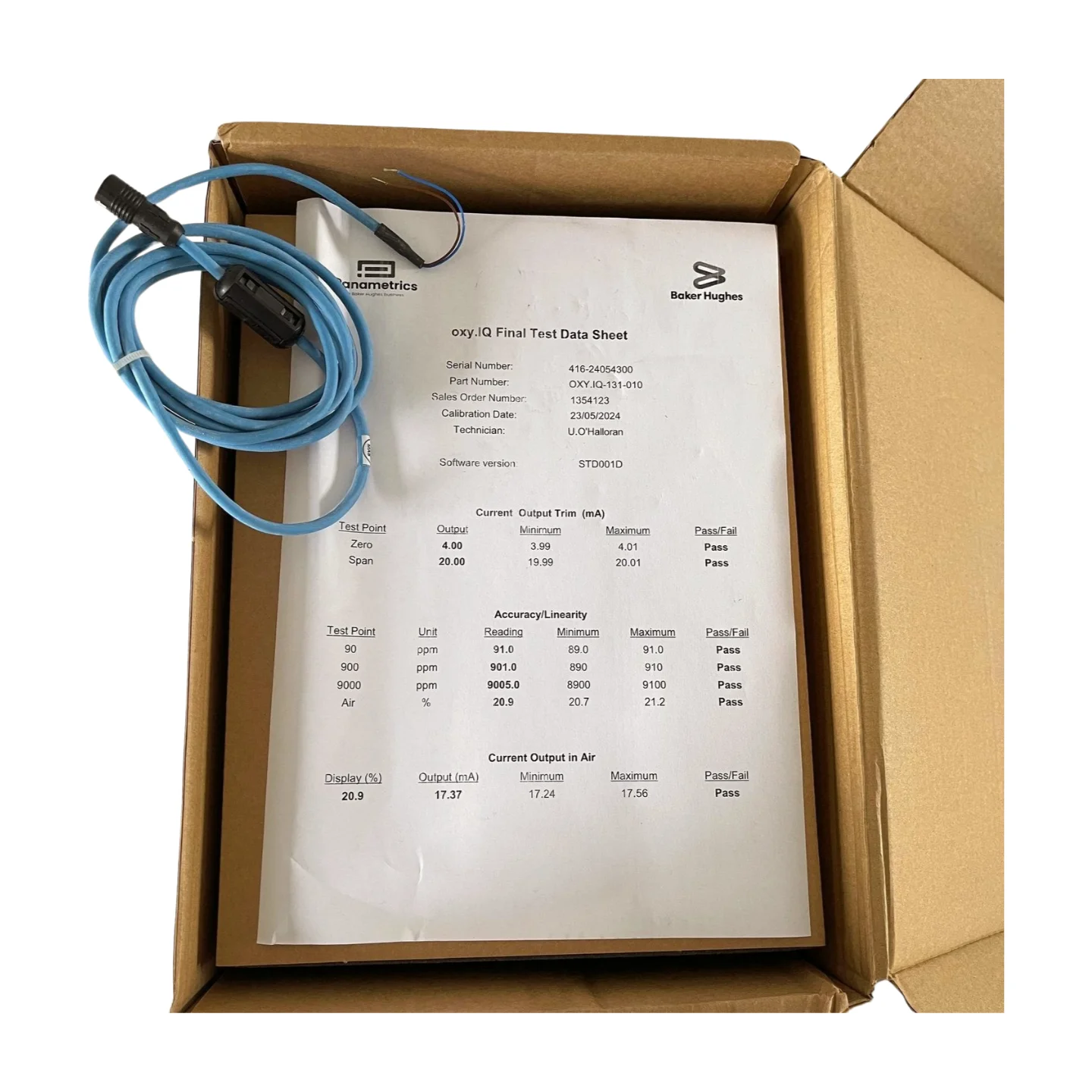 GE Panametrics Nueva marca Transmisor Oxy.IQ-273-230 Pantalla de 4 a 20 mA con bucle de dos cables y analizadores de gas con teclado