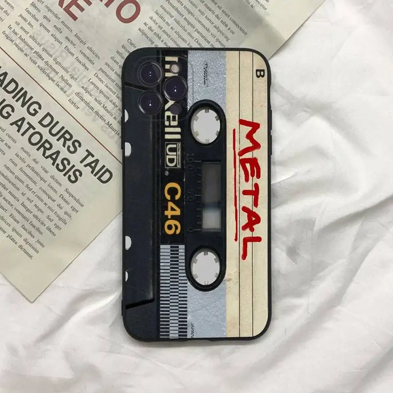 MaiYaCa Cassette Tape Phone Case For iPhone 13 Pro MAX 14 11 12 Mini X XS XR 6 7 8 Plus SE 2020 Soft TPU Cover