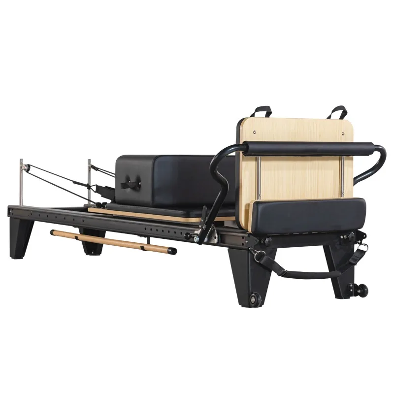 Customized Portable Pilates Training Bed Aluminum Alloy Reformer with Comfortable Core Bed