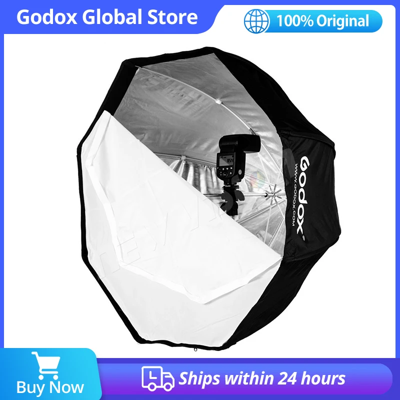 

Godox 120 см/47,2 дюйма портативный восьмиугольный софтбокс зонтик Brolly отражатель для студийной стробоскопической вспышки