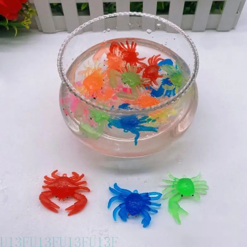 Pacote u13f 100 caranguejos coloridos peixe biológico para jogo criativo